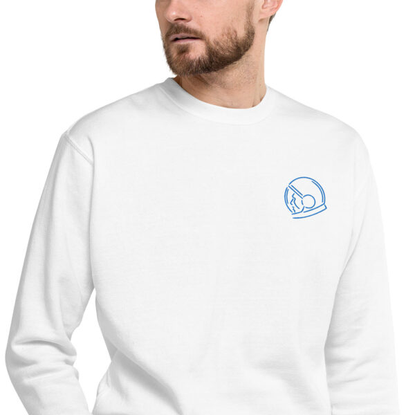 houstonian crew neck sweatshirt white