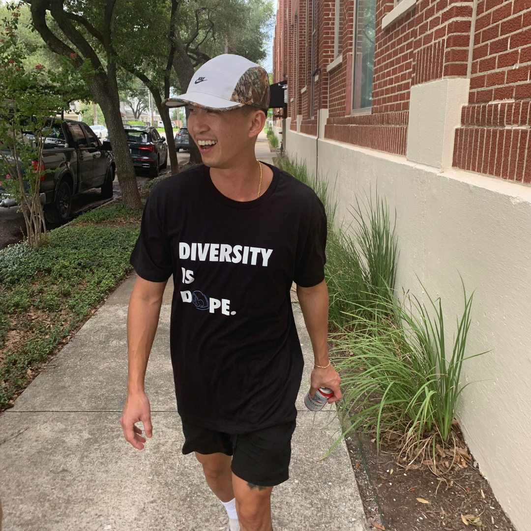 diversity is dope tee black