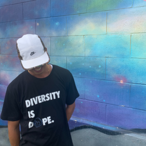 diversity is dope black tee